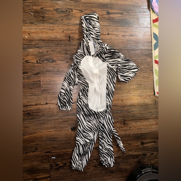Kids Zebra Costume Cosplay Halloween Animal Onesie for Child Zebra Size medium - Picture 4 of 6